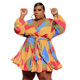 Carnival Confetti Wrap Dress